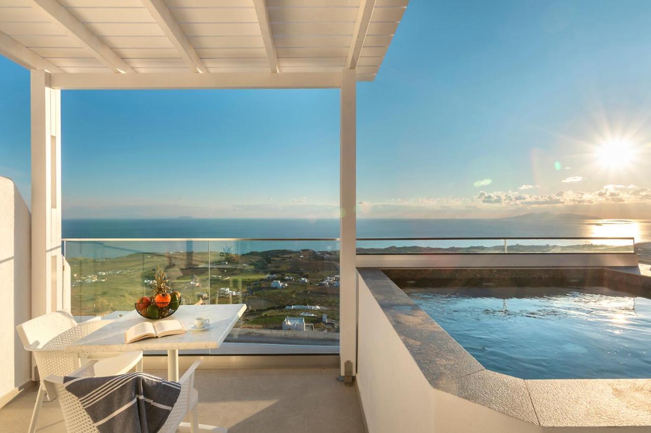 La Estrella 4 Suites With Sea View & 4 Prive Hot Tub Vourvoúlos Exterior foto