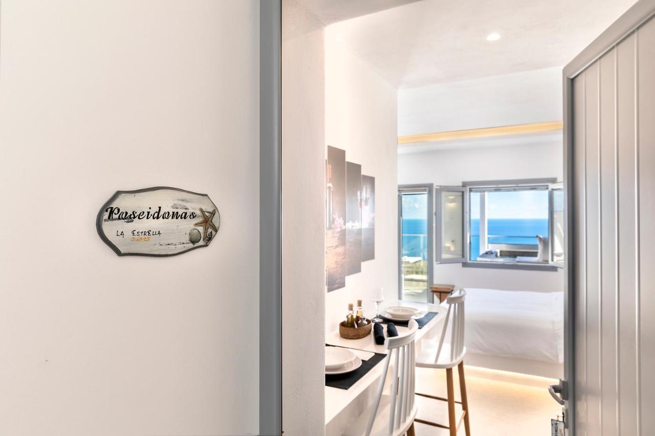 La Estrella 4 Suites With Sea View & 4 Prive Hot Tub Vourvoúlos Exterior foto